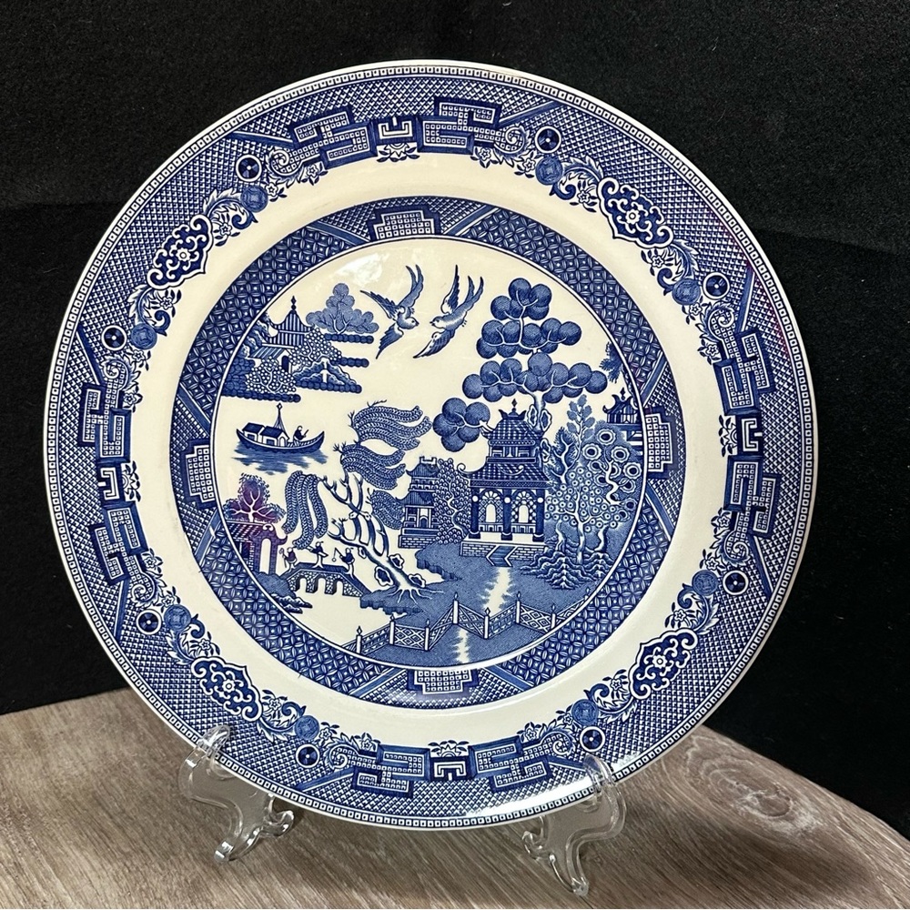 Johnson Brothers Willow Blue - Blue Willow Dinner Plate 10 1/4”